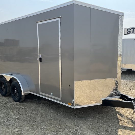 7x14ft Tandem Axle Cargo Trailer w/Ramp, Extra Height + more