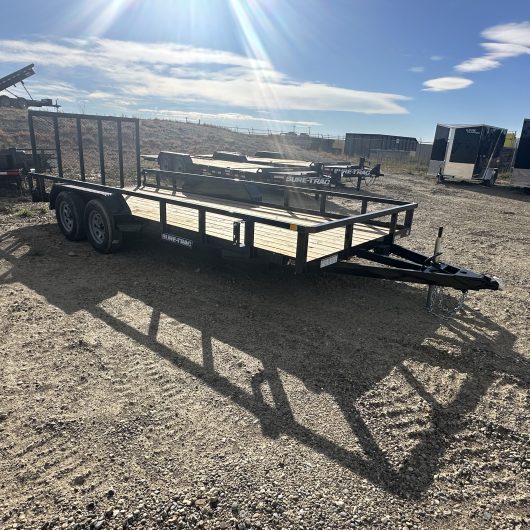 New 18ft Tube Top Utility Trailer, 7000# GVWR, Mesh Gate +more