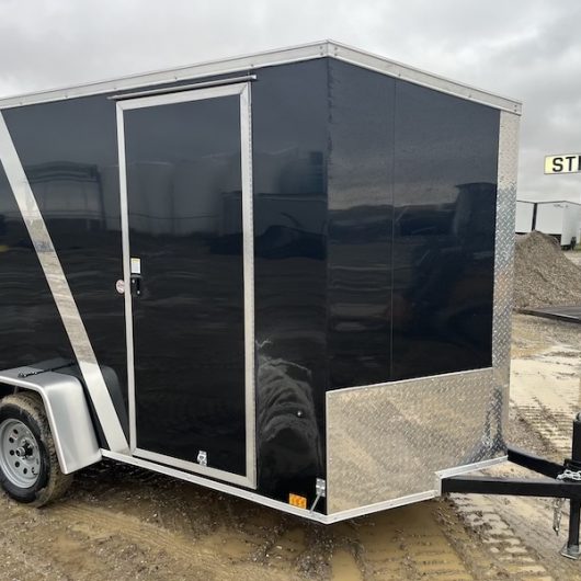 New 6x10ft Single Axle Cargo Trailer w/Ramp Door