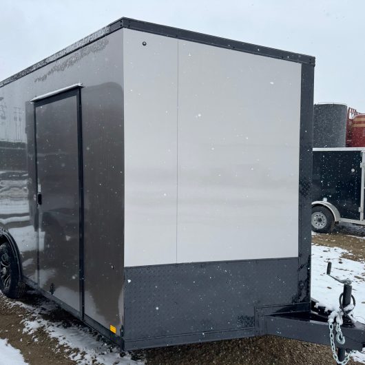 New 8.5×16′ Enclosed Cargo Trailer, 5200# Axles + more