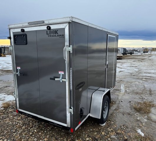 New 5×10′ Cargo Trailer, Ramp Door, +6″ Height +more