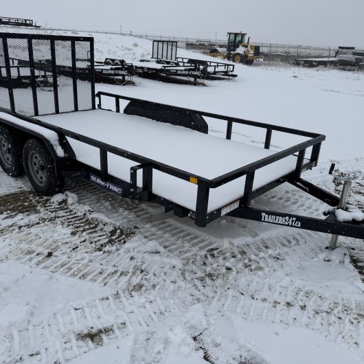 New 14ft Tube Top Utility Trailer, 7000# GVWR, Mesh Gate +more