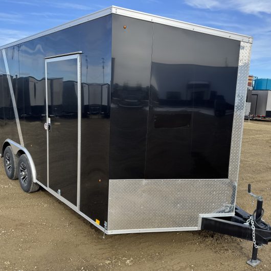 New 8.5×16′ Enclosed Cargo Trailer, 5200# Axles + more