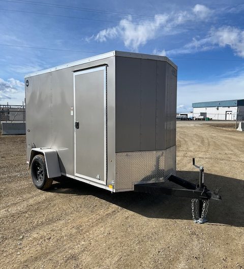 New 5 x 10 Pewter ST-DLX Cargo Trailer