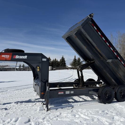 Used 2019 7 x 14 Brandt Gooseneck Dump Trailer