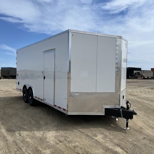 New 8.5 x 20 LOOK Element SE White Car Hauler