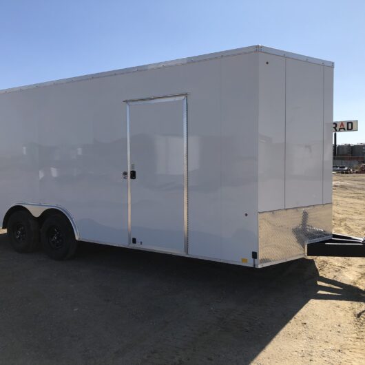 New 8.5 x 20 Look ST-DLX White Car Hauler